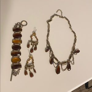 Bronze jewelry set